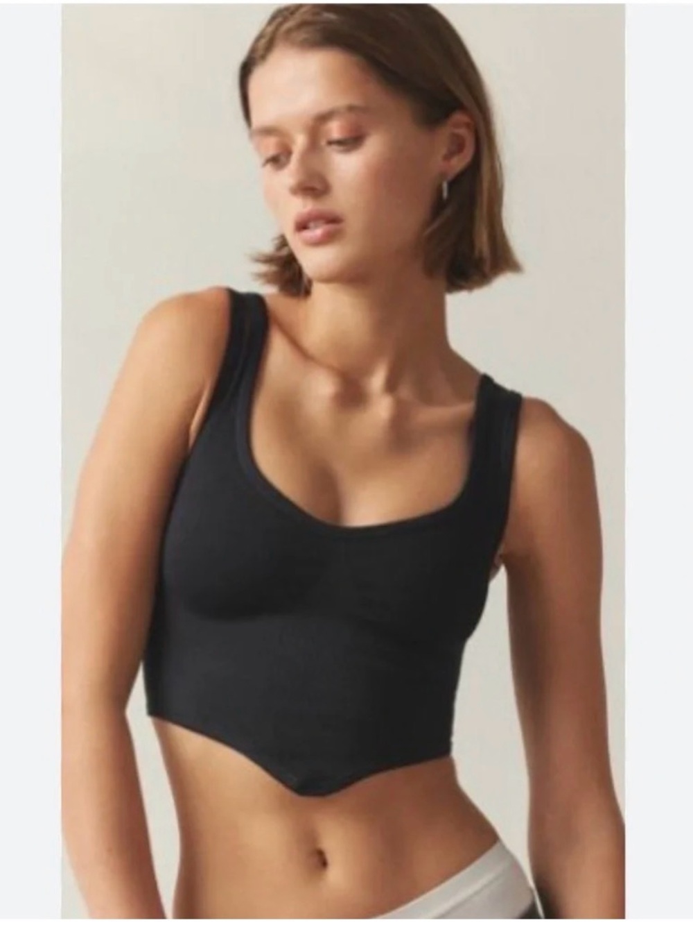 Urban Outfitters Out From Under Camilla Stretch Seamless Bustier in Black